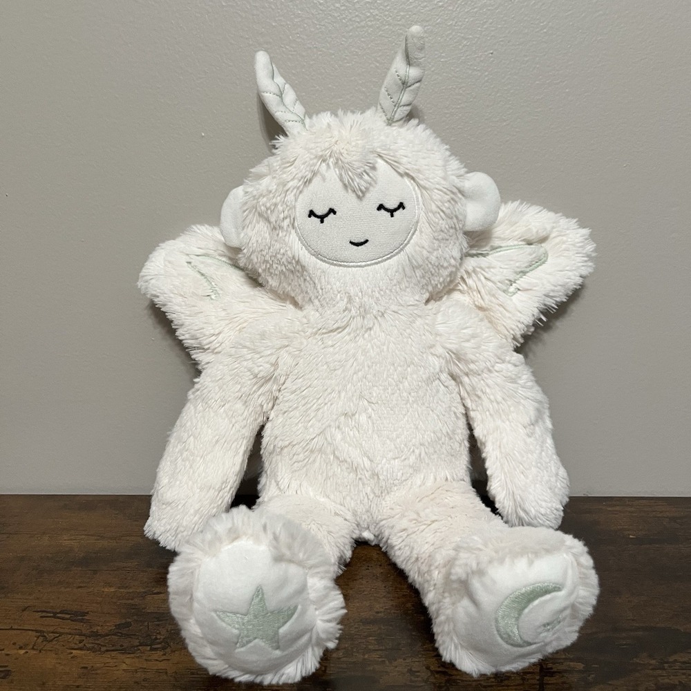 Slumberkins Ivory Sprite Kin 13" Plush With Wings Cream White